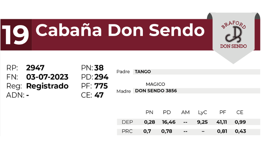 19 DON SENDO 2947 - 27 AGOSTO LAS BREÑAS