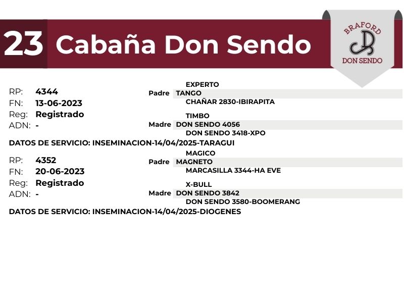 23 DON SENDO 4344 4352