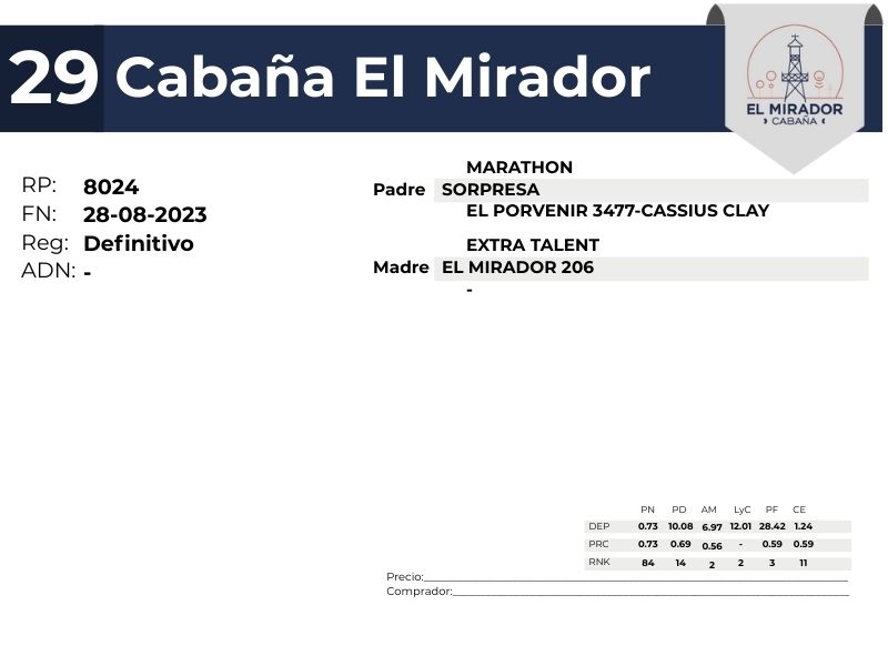 29 EL MIRADOR 8024 - 9 SEPTIEMBRE FORMOSA