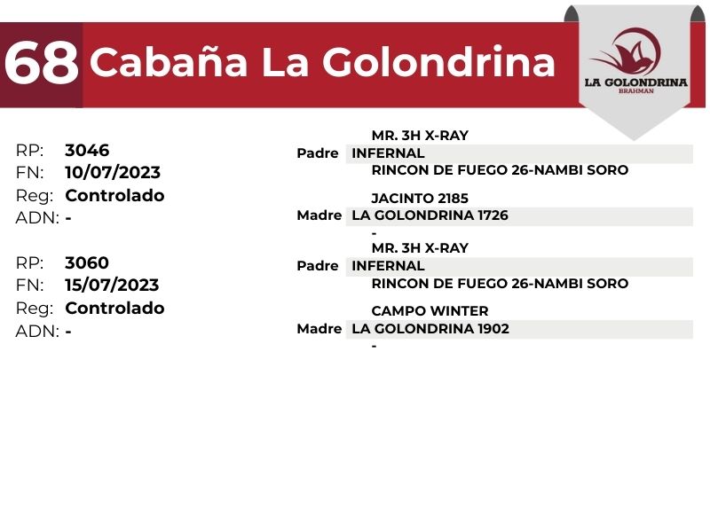 68 LA GOLONDRINA 3046 3060