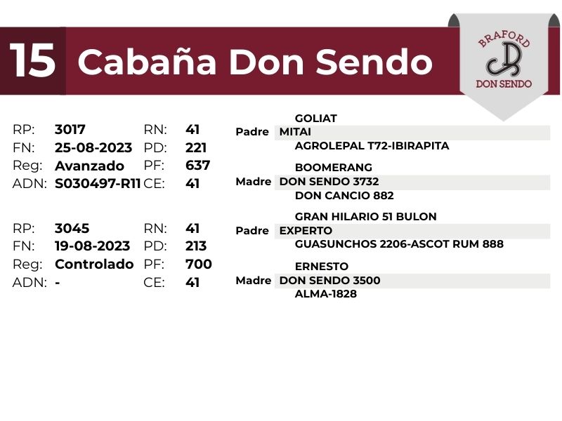 15 DON SENDO 3017 3045